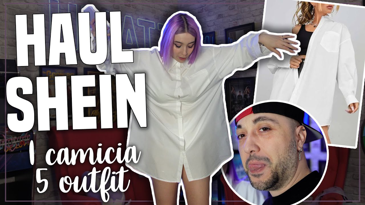 5 OUTFIT CON UNA CAMICIA BIANCA 👔🤍 - *HAUL SFIDA DI ABBINAMENTO SHEIN* -  YouTube