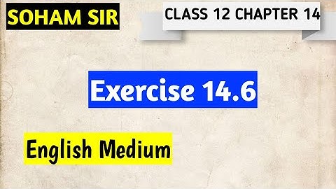 EXERCISE 14.6 CLASS 12 PHYSICS BY SOHAM SIR AARADHYA CLASSES ENGLISH MEDIUM