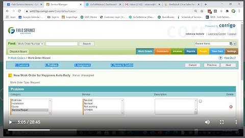 Intuit Field Service Management demonstration with Quickbooks Enterprise