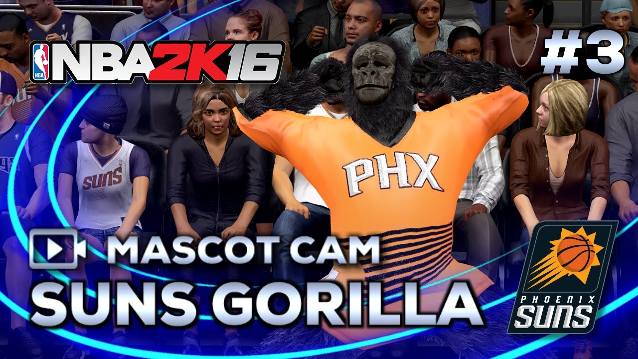 Nba2k16 Mascot Cam Suns Gorilla Phoenix Suns 3 Youtube