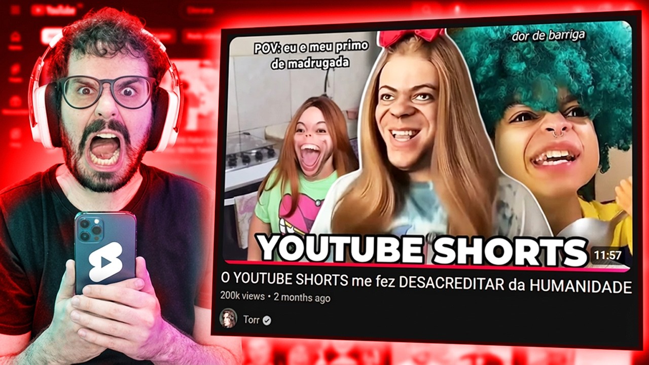 O YouTube Shorts me fez DESISTIR DA HUMANIDADE (Pai Troll)