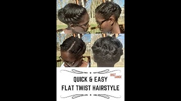 #Shorts | flat twist protective hairstyle | Type 4 hair