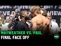 Floyd Mayweather vs. Logan Paul Final Face Off