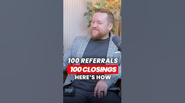 100 referrals = 100 transactions,  when you do it right. 👌 #shorts #realestatetips