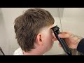 Textured mullet  step by step  barber tutorial