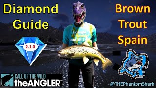 Brown Trout Spain Diamond Guide! Top Hotspot! Aguas Claras Reserve - Call of The Wild: The Angler
