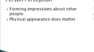 Psychology 101: First Impressions and Person Perception