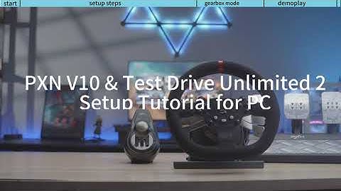 PXN V10 Gaming Steering Wheel & TEST Drive Unlimited 2 Setup Tutorial for PC