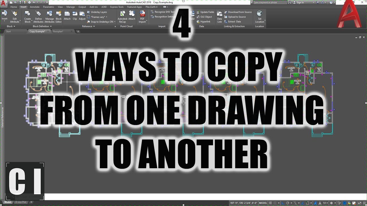 Autocad How Copy And Paste In Another Drawing: 4 Easy Tips! - 2 Minute Tuesday