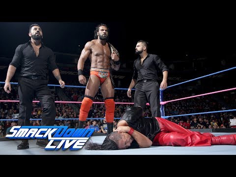 Jinder Mahal executes a sneak attack on Shinsuke Nakamura: SmackDown LIVE, Oct. 3, 2017