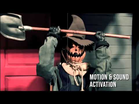 Smiling Jack Greeter Animated Halloween Prop - Living Scarecrow!