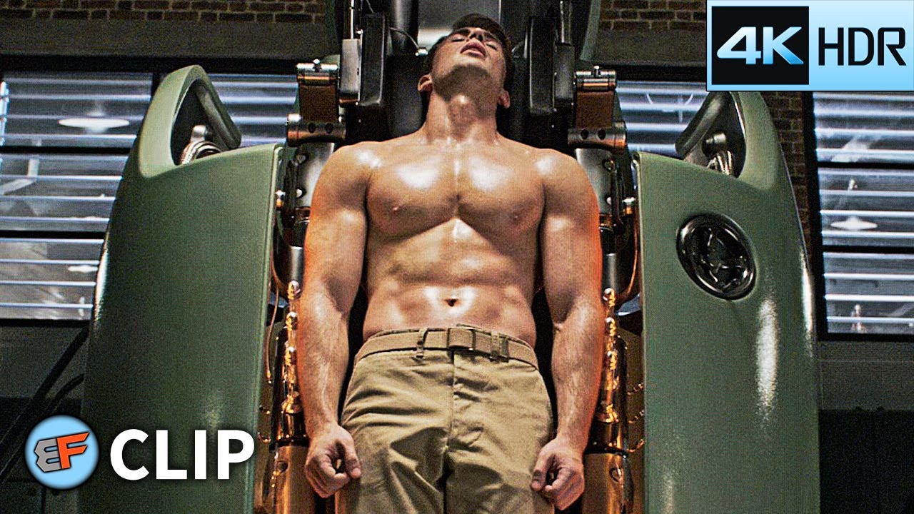 Steve Rogers Transformation Scene | Captain America The First Avenger (2011) 4K HDR Movie Clip