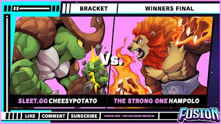 Fusion #263 - Winners Final - CheesyPotato (Kragg) VS HamPolo (Zetterburn) - Rivals of Aether 2