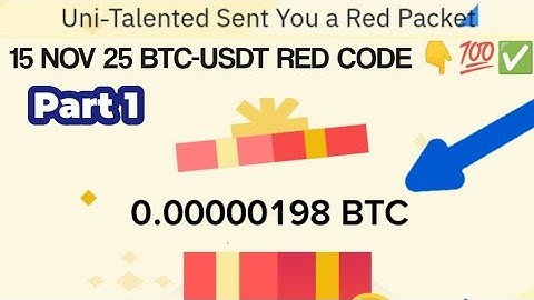 Binance Red Packet code in Binance Today Claim USDT BTC TON Red packet code 15 November 2025