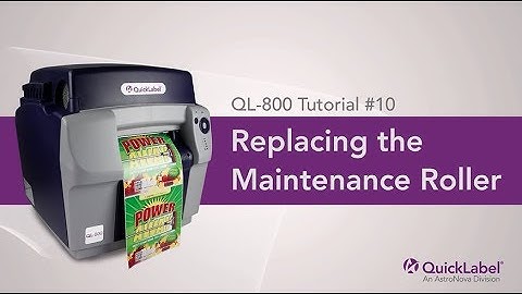Replacing the QL-800 Maintenance Roller