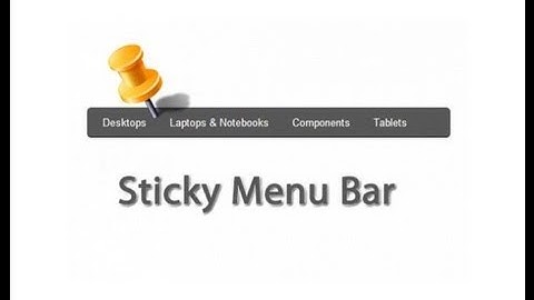Tutoriel jquery: sticky menu | part1 | By NewDzign
