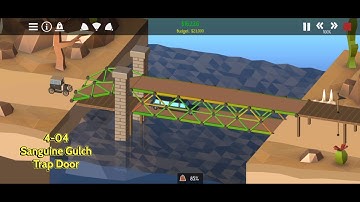 Poly Bridge 2 - Sanguine Gulch - Trap Door (4-04)