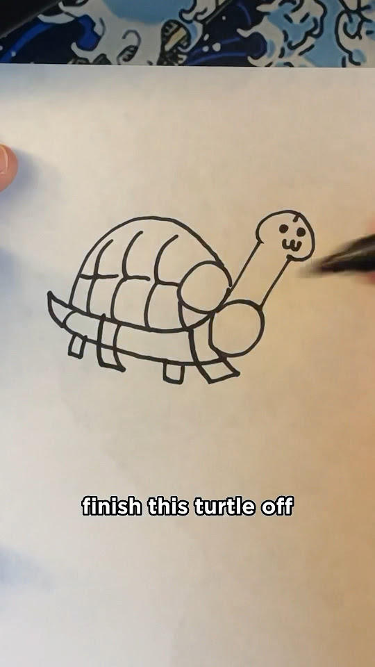 How to Draw a Turtle 🐢 - YouTube