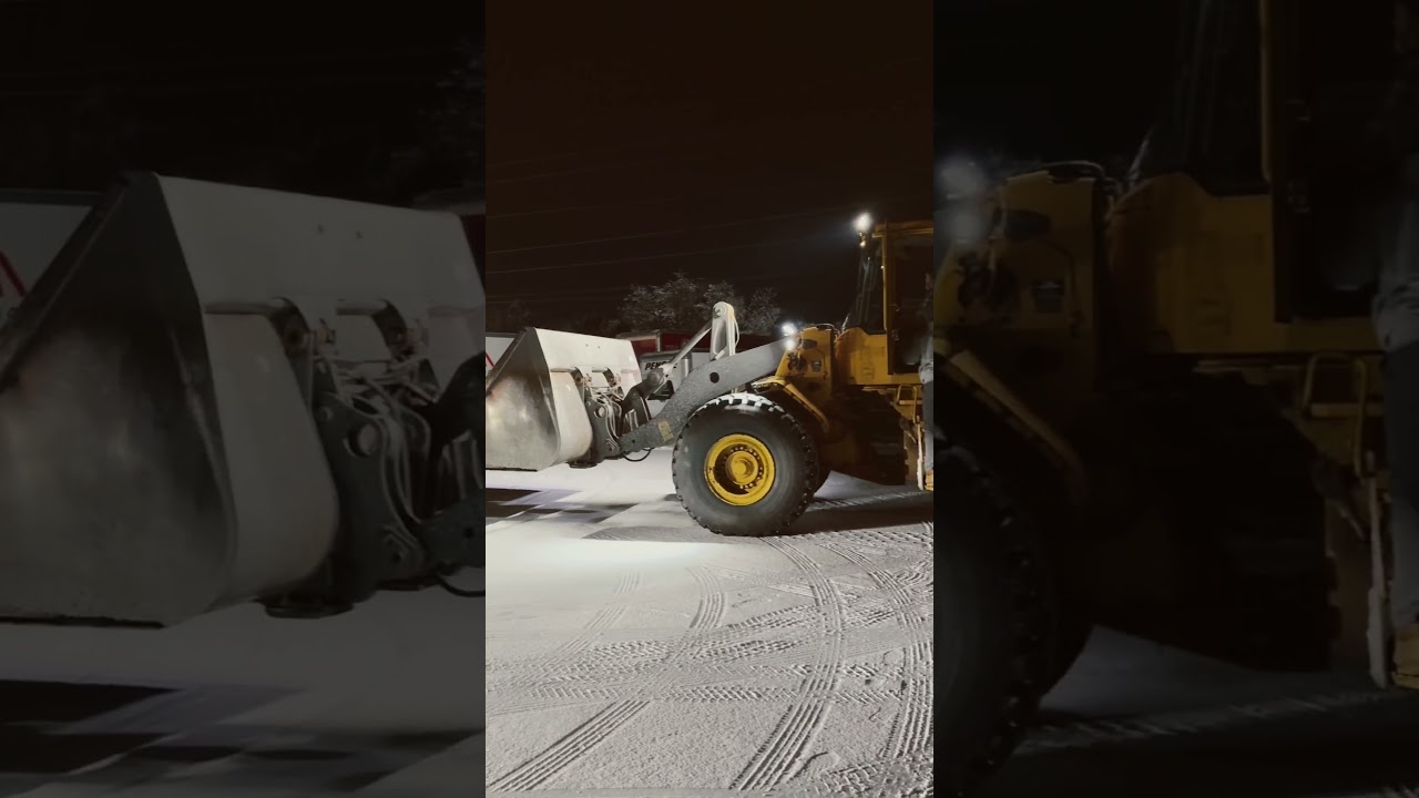 Late night salting and snow plowing with 2026 GMC Denali 