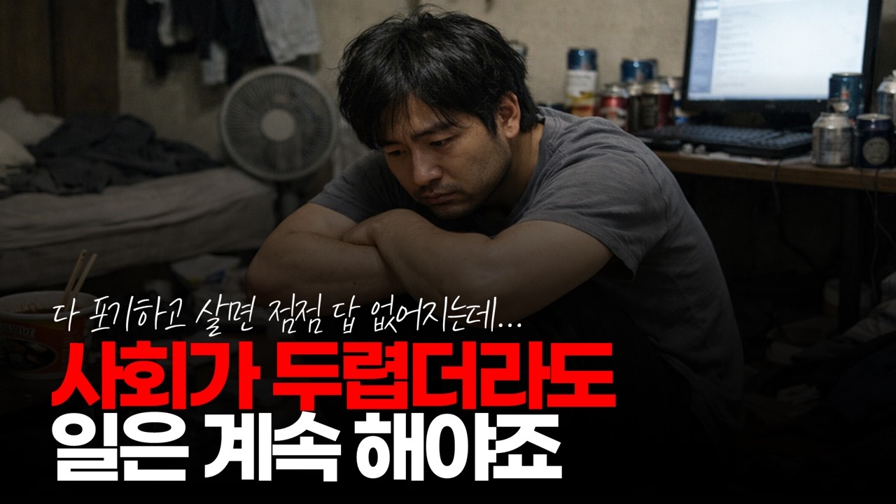 (※시청자댓글) 사회에 나오기 두렵더라도 일은 계속 해야죠. #장기백수 #자발적백수 #쉬었음청년