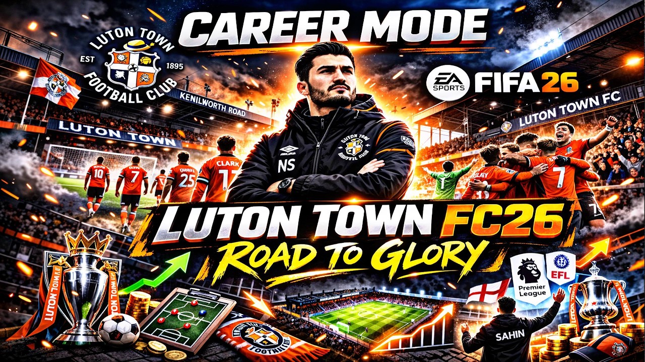 PREMIER LEAGUE DAY 15 MANAGER CARRER MODE  LUTON TOWN FC26 !!