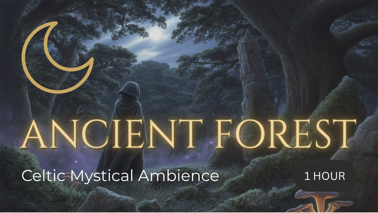 Mystical Ancient Forest | Fantasy Celtic Music with Rain for Sleep ...