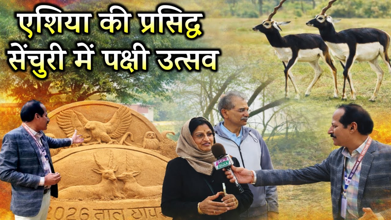 काले हिरणों की दुनिया में शुरू हुआ पक्षी उत्सव 2026, छापर (राजस्थान)