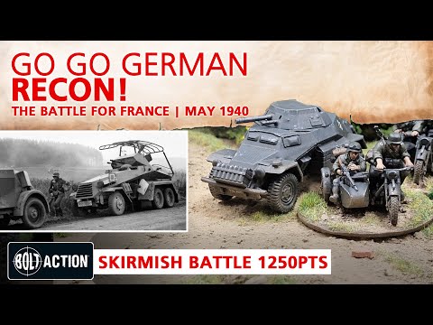 Germans vs BEF (British Expeditionary Force) Bolt Action Battle Report 3rd Edition 1250pts
