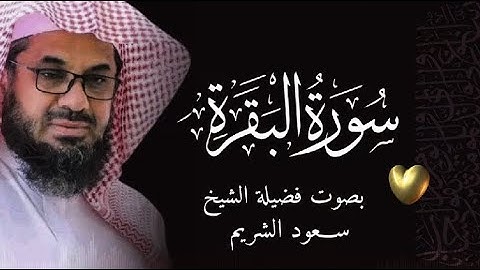 سورة البقرة كاملة فضيلة الشيخ سعود الشريم surah baqarah saud shuraim