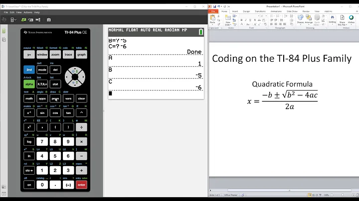 Tips for TI Technology: Coding Quadratic Formula for the TI 84 Plus Family