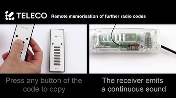 Remote memorisation of further radio codes