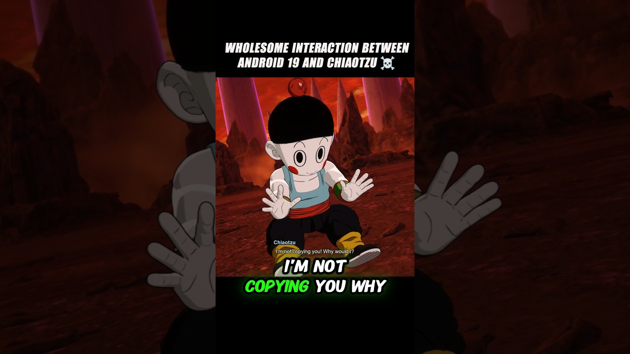 Целостное взаимодействие Android 19 и Chiaotzu 🤯 
