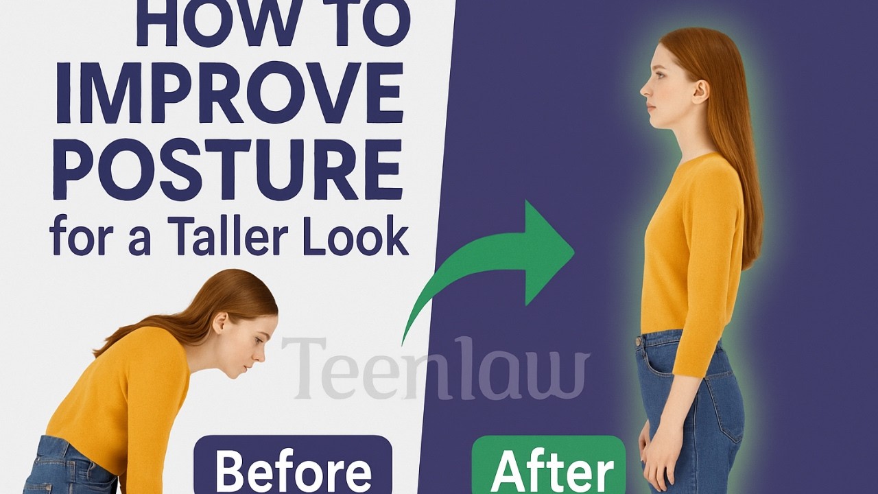 How to Improve Posture for a Taller Look | Teen Growth Tips # ...