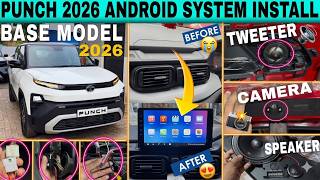 Tata Punch Facelift 2026 Android Stereo Installation | smart | Tata Punch base model #tatapunch2026
