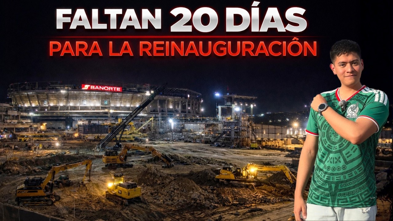 Estadio Azteca remodelación a 20 dias para reinaguración del estadio /partido con Portugal VS México