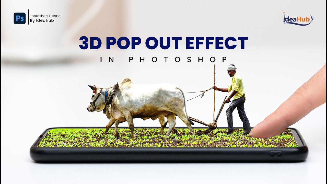 3d pop out effect in #photoshop | #popouteffect #ideahub - YouTube