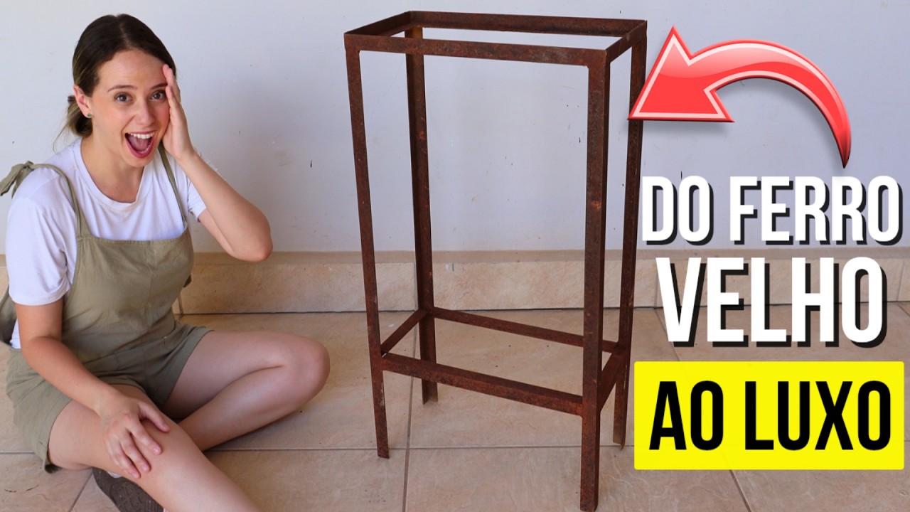 Garimpei uma peça no ferro velho e transformei em um móvel caro e chique