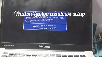 Walton Laptop windows setup