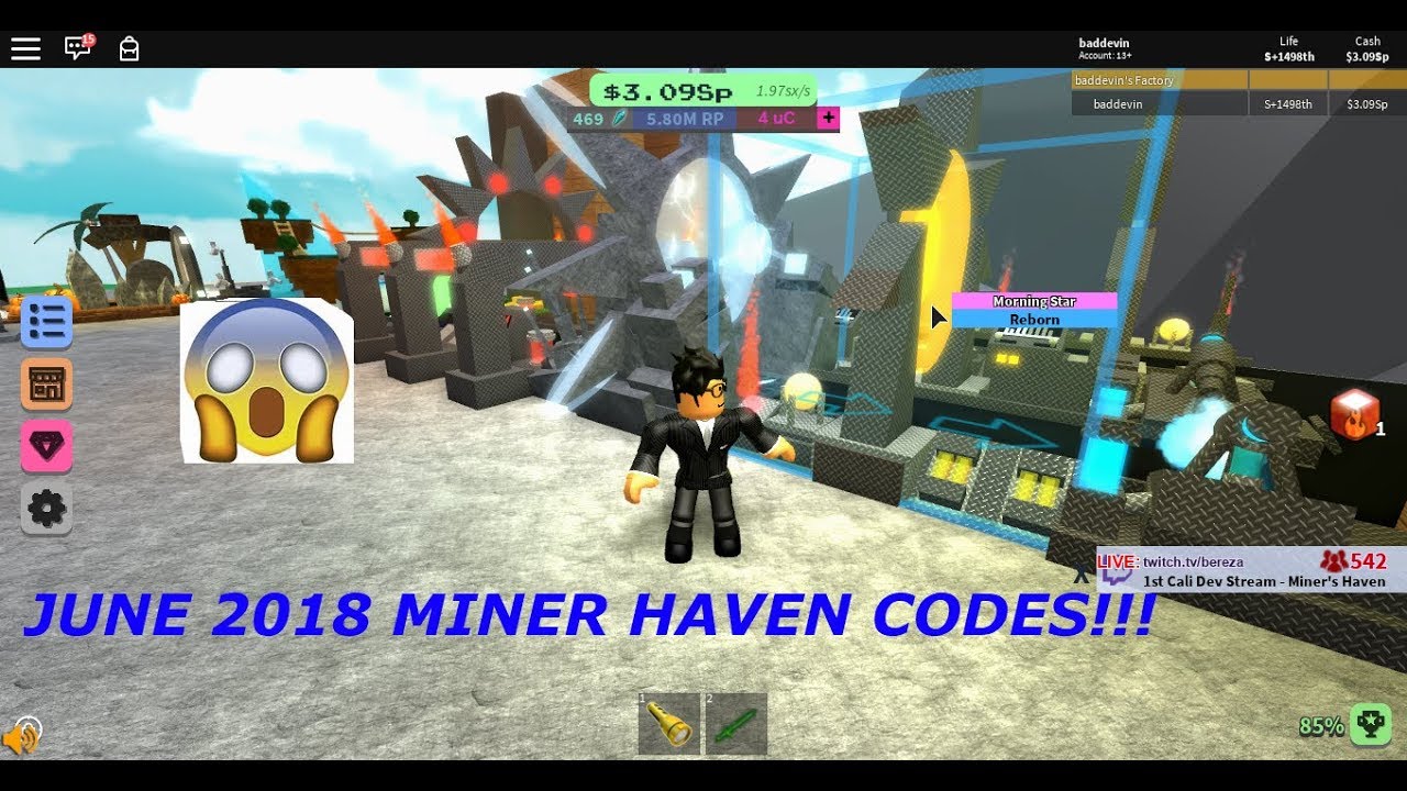 Codes For Miners Heaven Roblox 2018 April