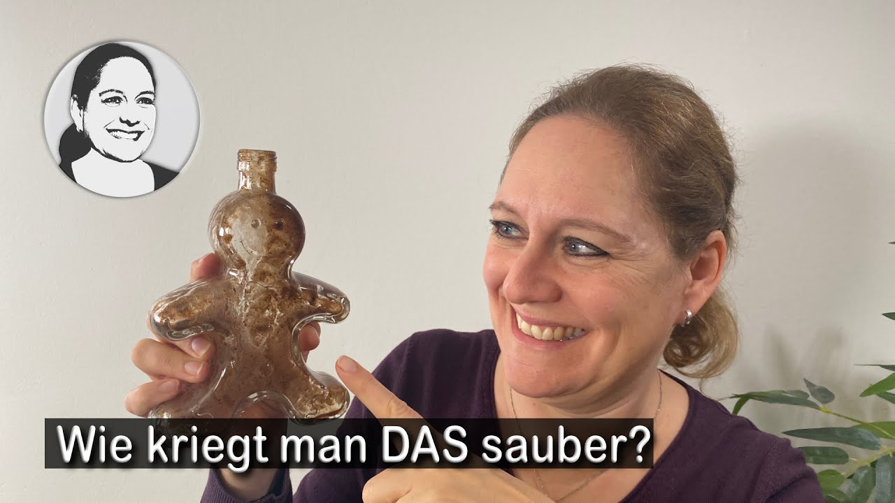 Flaschen reinigen Was tun, wenn keine Bürste passt? 🤨 Schöne Flaschen wegwerfen war gestern! 😃