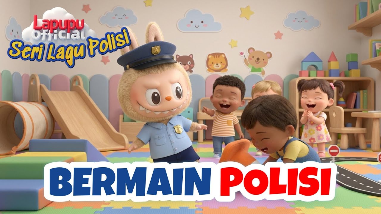 Labubu Polisi Cilik 🚓 | Lagu Anak Indonesia Ceria & Edukatif | Seri Lagu Polisi Ep. 27