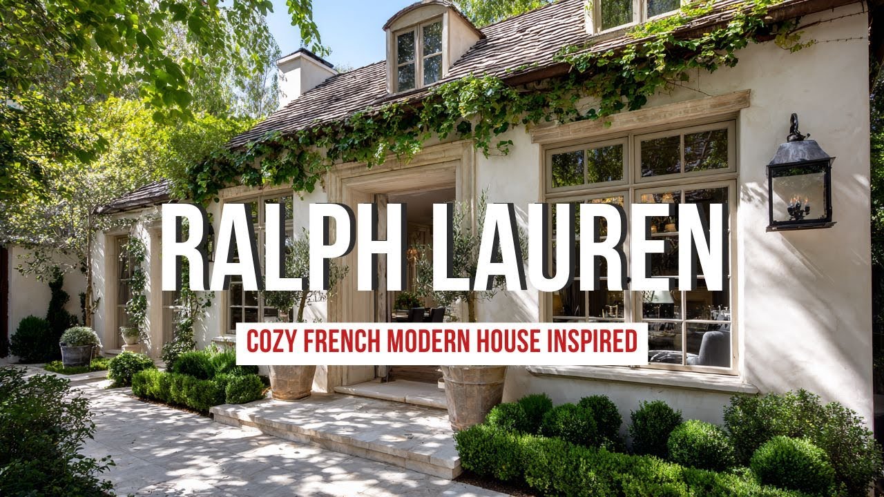 Уютный дом в стиле французского модерна, вдохновленный парижской загородной изысканностью Ральфа ...