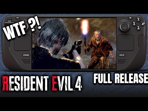 Resident Evil 4 Remake 2023 FULL GAME on Steam Deck! Runs better? 🤔