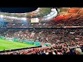 50000 vfb fans singen hymne stuttgart kommt i stuttgart vs dortmund i dfbpokal dezember 2023