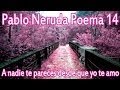 Pablo Neruda - A nadie te pareces desde que yo te amo - San Valentin