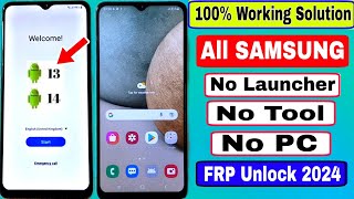 Finally New Trick 2024/2023 || Samsung Frp Bypass Android 13/14 Without Pc | Google Lock Remove