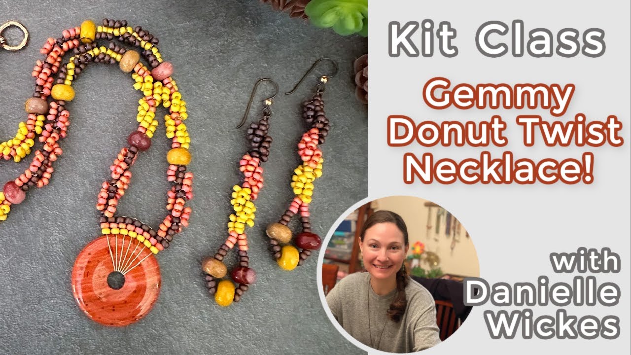 DIY Bead Kit - Colored Donut Beads Set for Handmade Jewelry & Craft