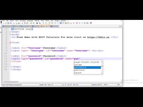 How to create Form in HTML - YouTube