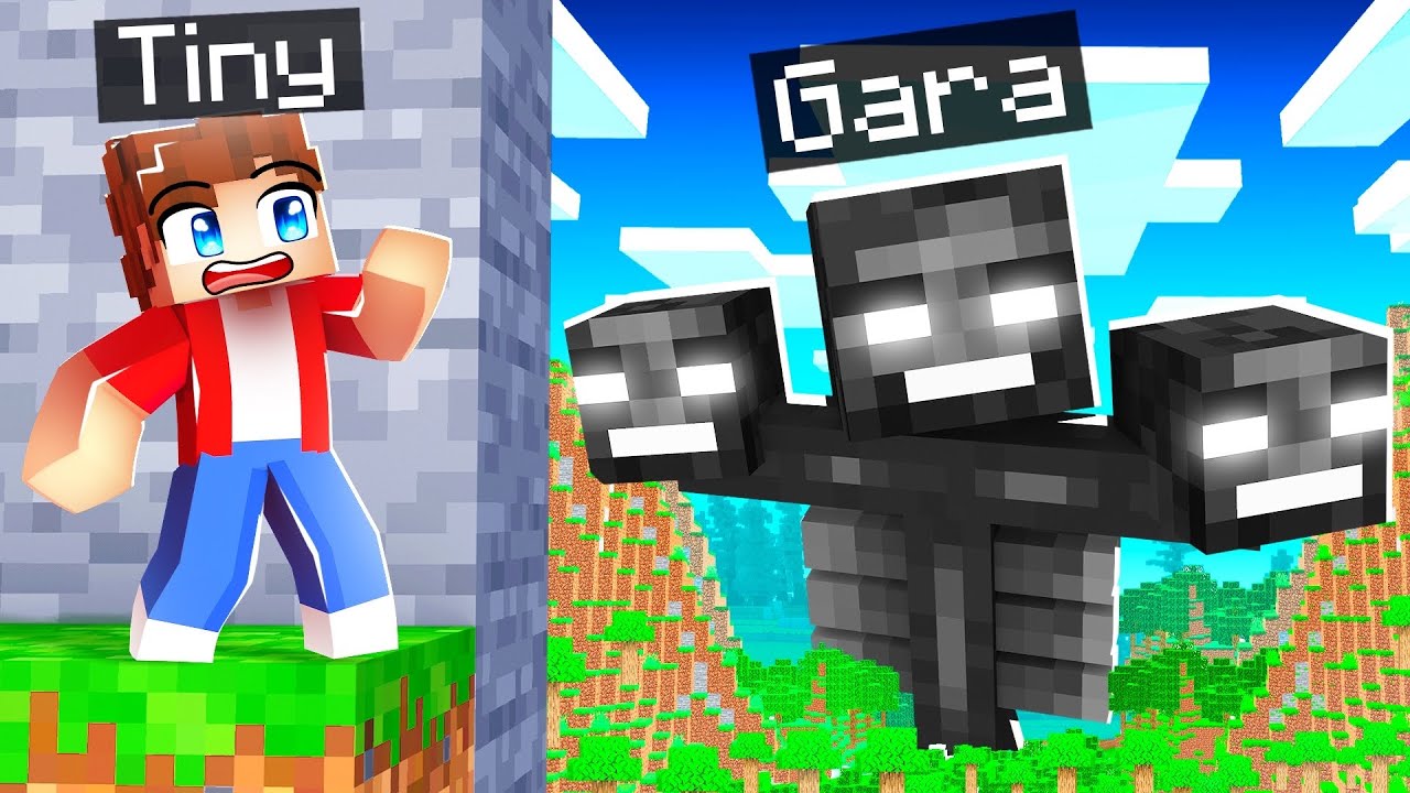 TINY vs GIANT SHAPESHIFTER Hide and Seek in Minecraft!