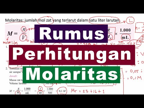 Contoh dan Penyelesaian Menghitung Molaritas